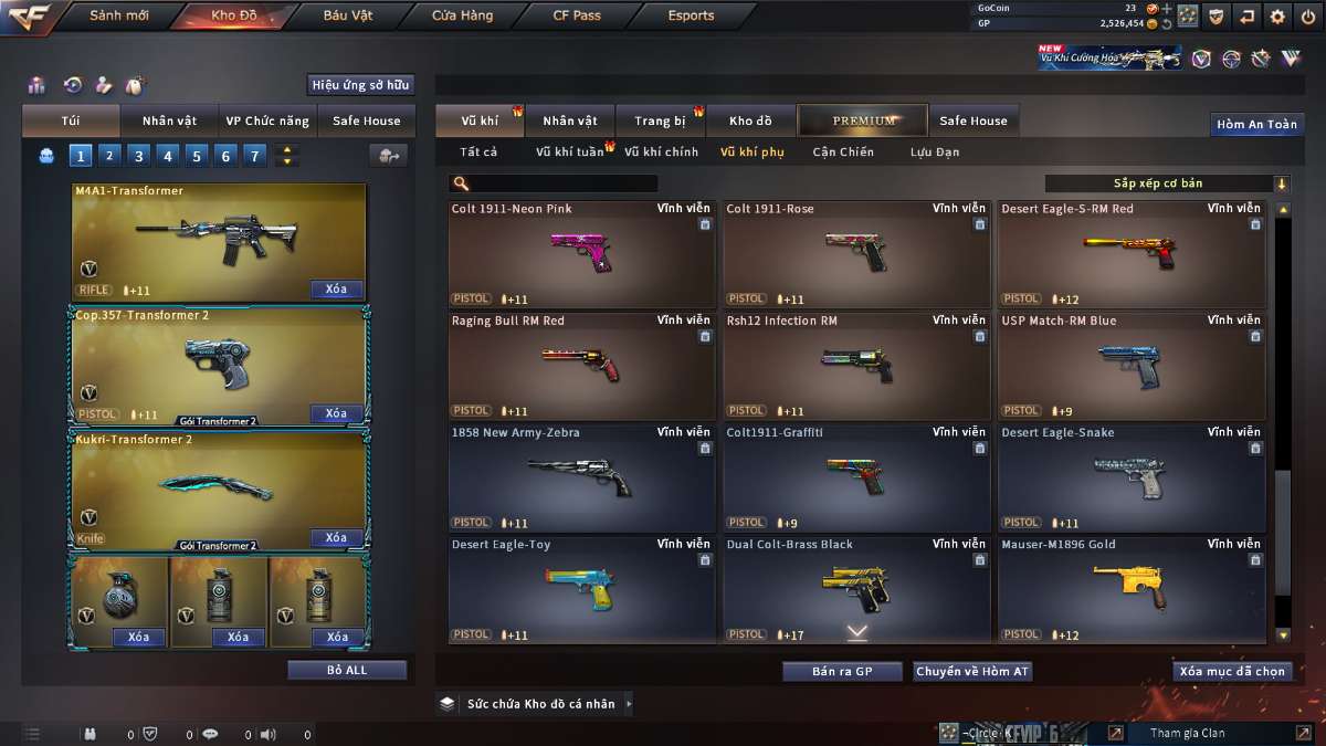 shop acc cf uy tin gia re